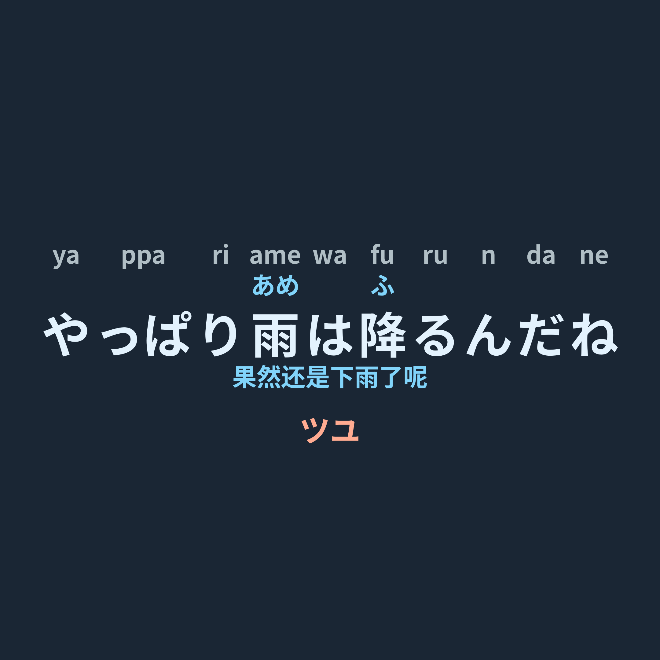 ツユ - やっぱり雨は降るんだね/果然还是下雨了呢